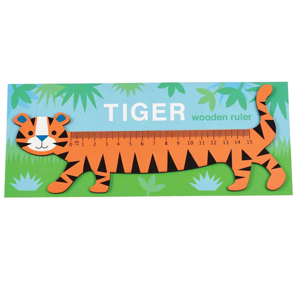 Holzlineal - Tiger