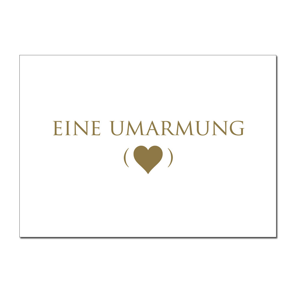 Wunderwort Postkarte "Eine Umarmung"