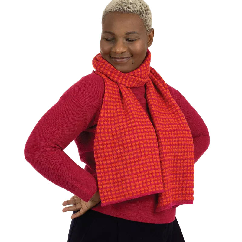 McKernan Schal "HUCKLEBERRY" FIREFLY,   ca. 35 x 190 cm , 100 % Wolle    