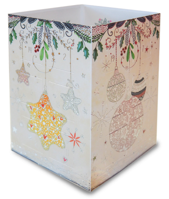 Adventskalender Karte , als Windlicht zum Aufstellen "Weihnachtsdeko"