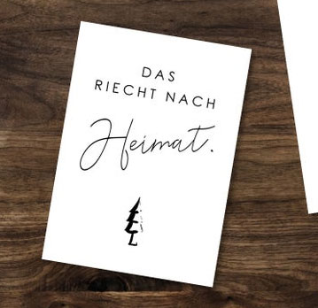 Postkarte " Das riecht nach Heimat.", Schwarzwald