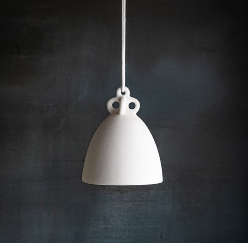 KLATT OBJECTS GLORIOSA Glocke , weiß , ca. 7,5 x 6,5 cm