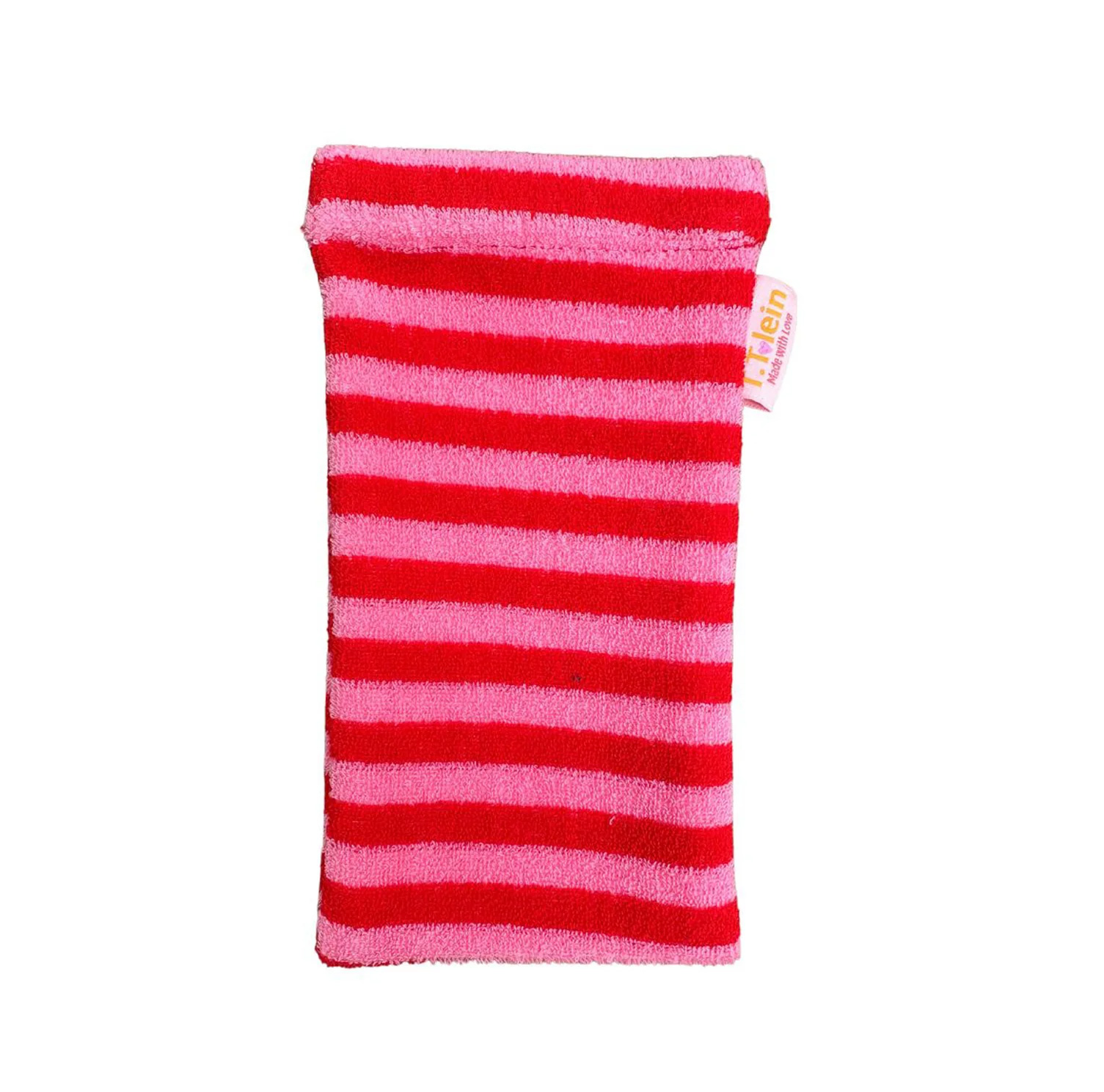 Frottee Brillenetui Streifen Rot/Pink ...Wir lieben Frottee! 