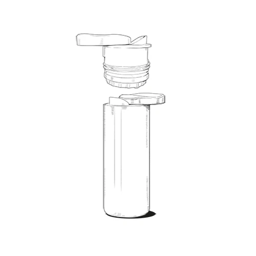 SlideCup NEO , Edelstahlbecher to go , 350 ml , Farbe: Antracite