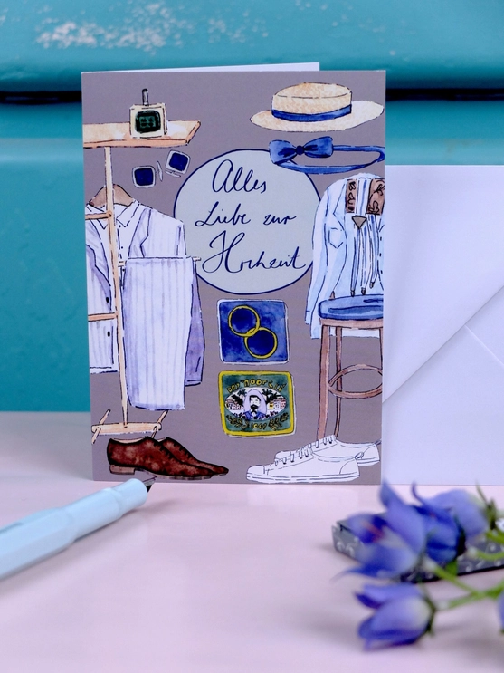 Hochzeitskarte " 2 Boys Wedding" 2 Männer von Wonder Of Today 