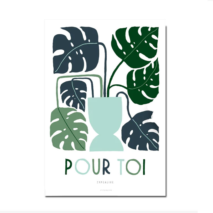 Typealive Postkarte "A Way To Say Pour Toi"