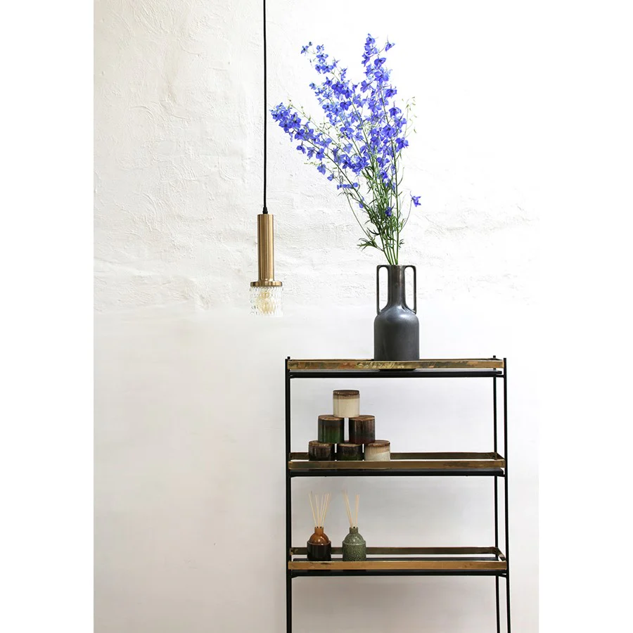 % HKliving Vase schwarz, Höhe ca. 30 cm