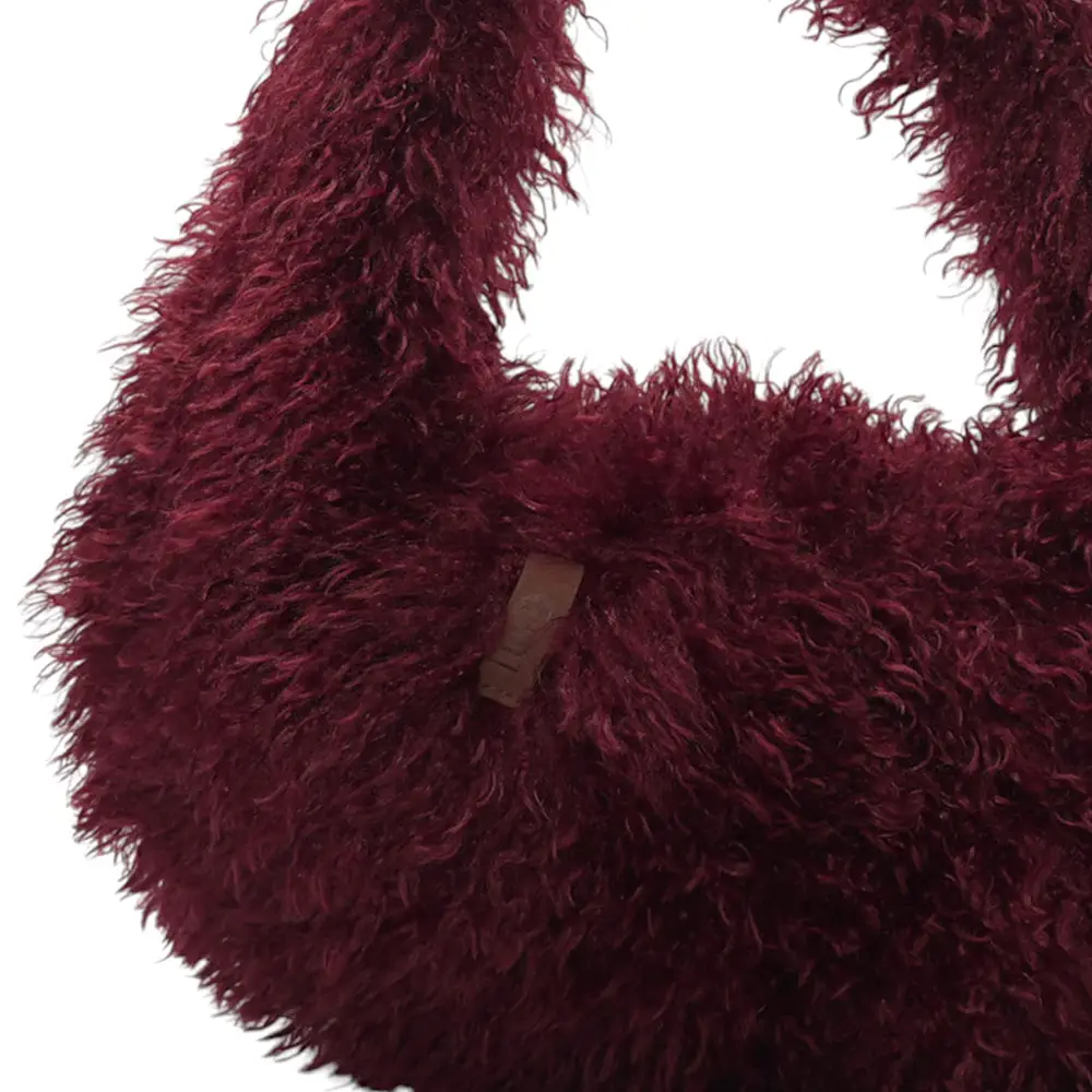 LOT83 Beutel Wuschel Nr. 11, rund, aubergine