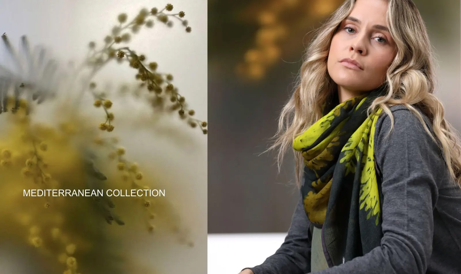 Schal Carol (Mustard) 100% wool - 100x180cm von Shalls Barcelona