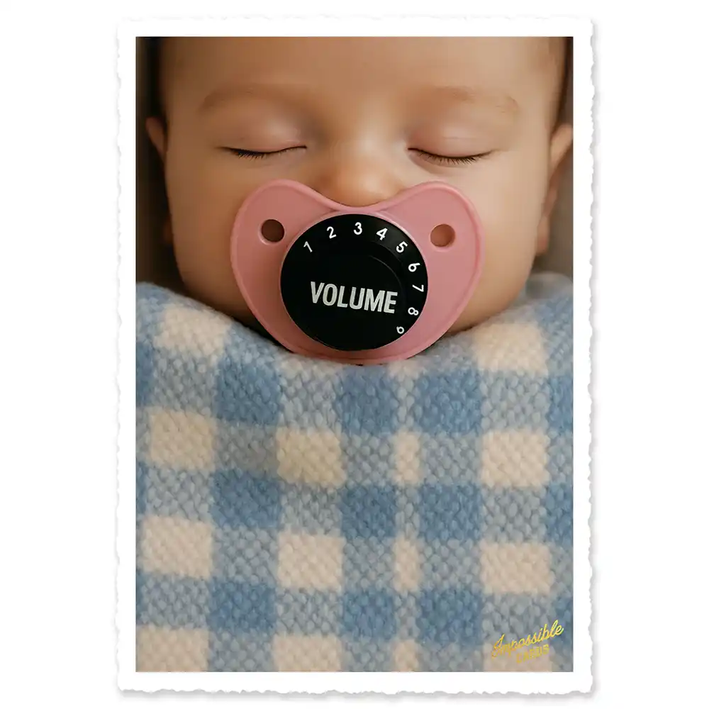 Impossible Card Postkarte sleeping baby