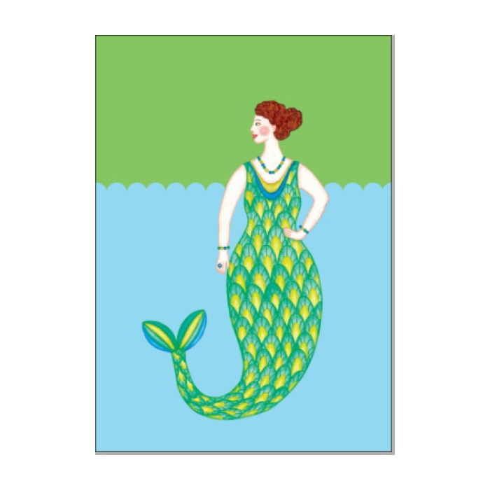 Postkarte Queen of the Sea/ Meerjungfrau von ask a duck 