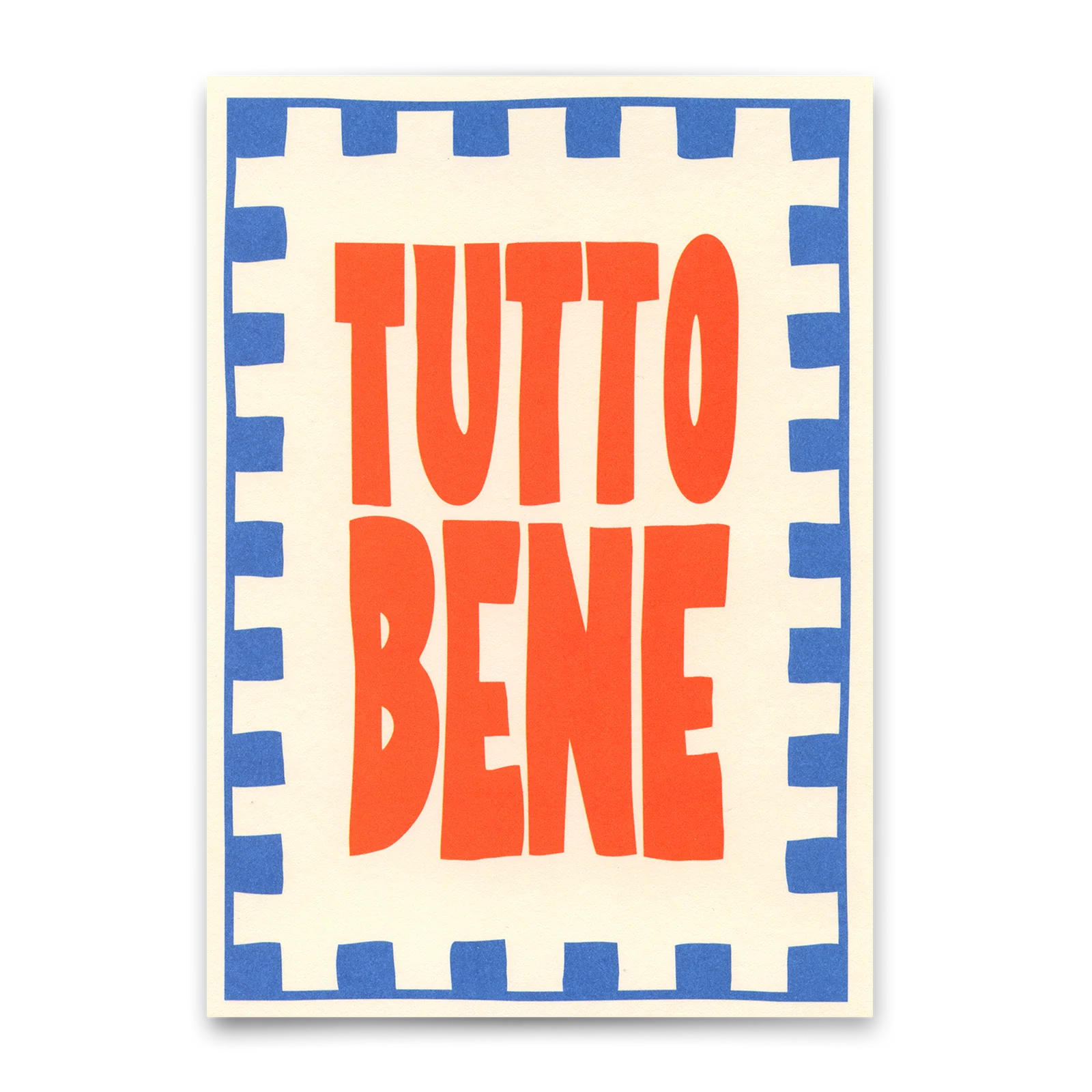 Postkarte "Tutto bene" | Coole Karte für jeden Anlass von Deli Cards
