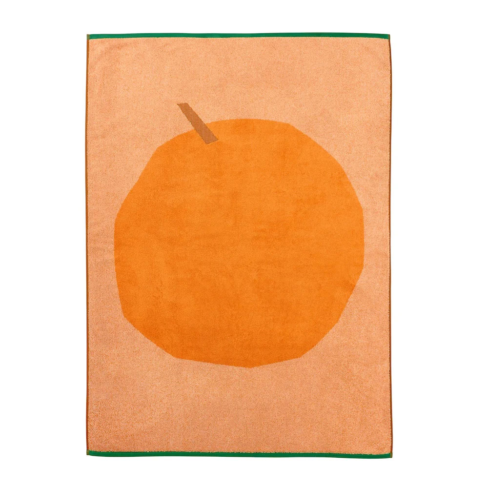 Donna Wilson Handtuch TUTTI FRUTTI, Orange, Frottee, ca. 100 x 150 cm