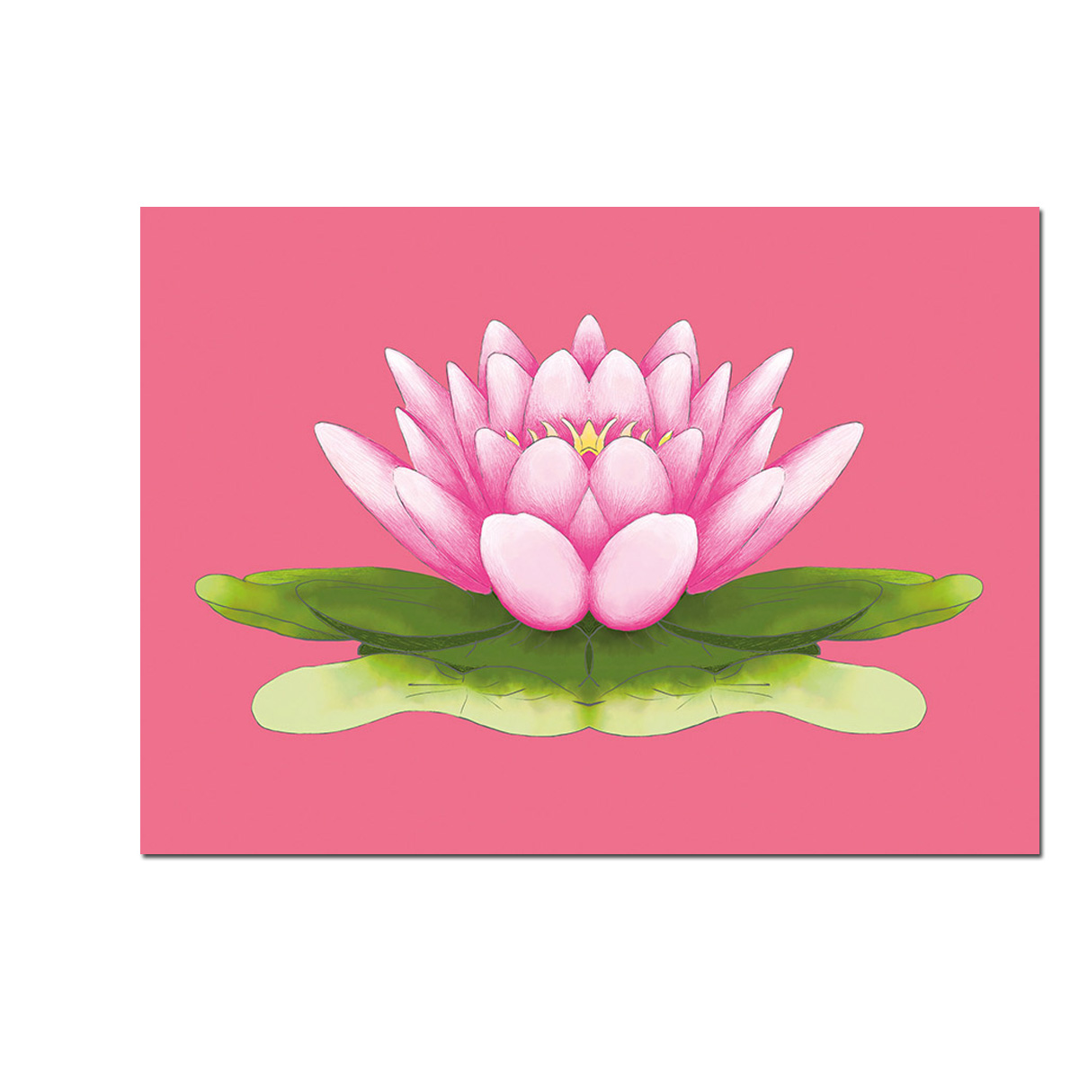 Postkarte Lotusblüte von m-illu, Yoga