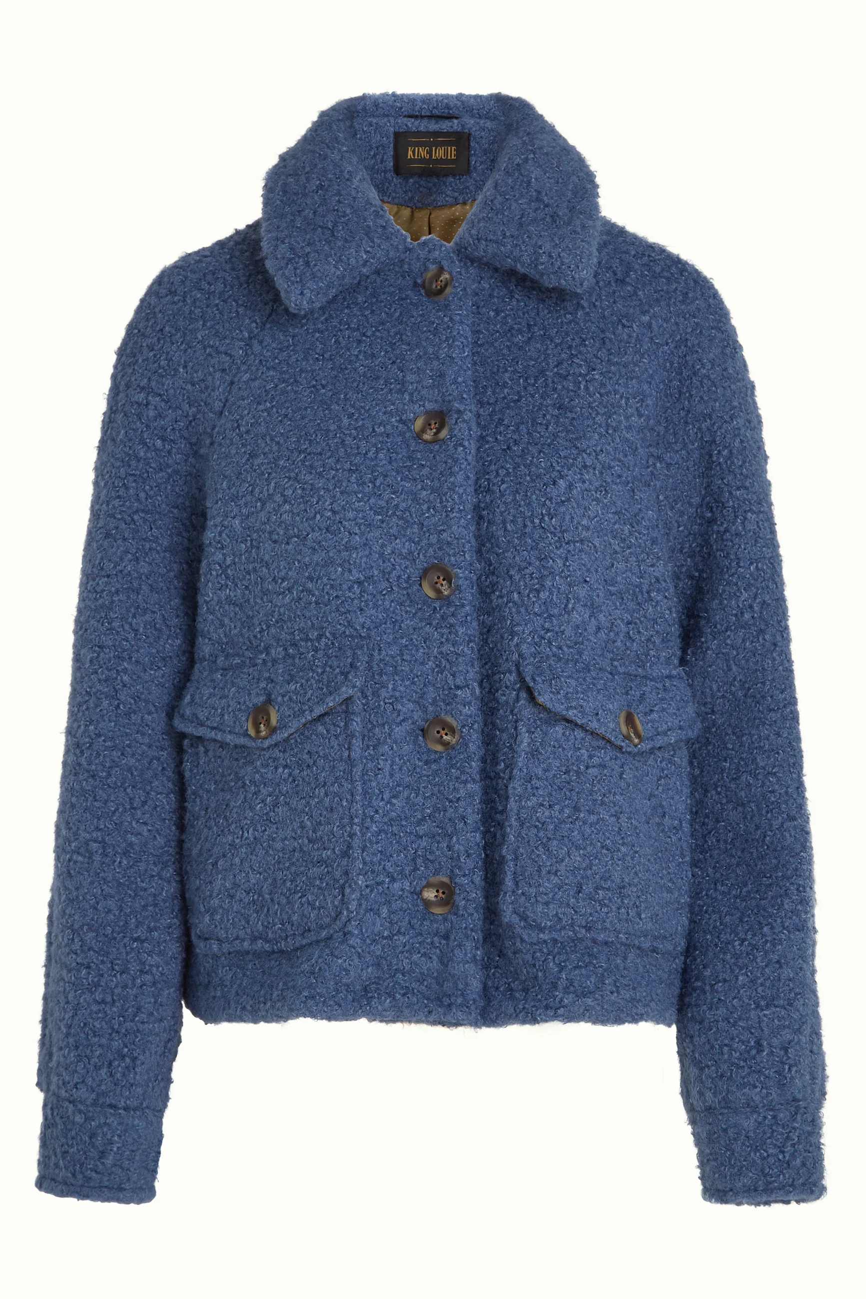 King Louie Jacke Sylvie Jacket Chopsui, Farbe Horizon Blue - Chop Sui