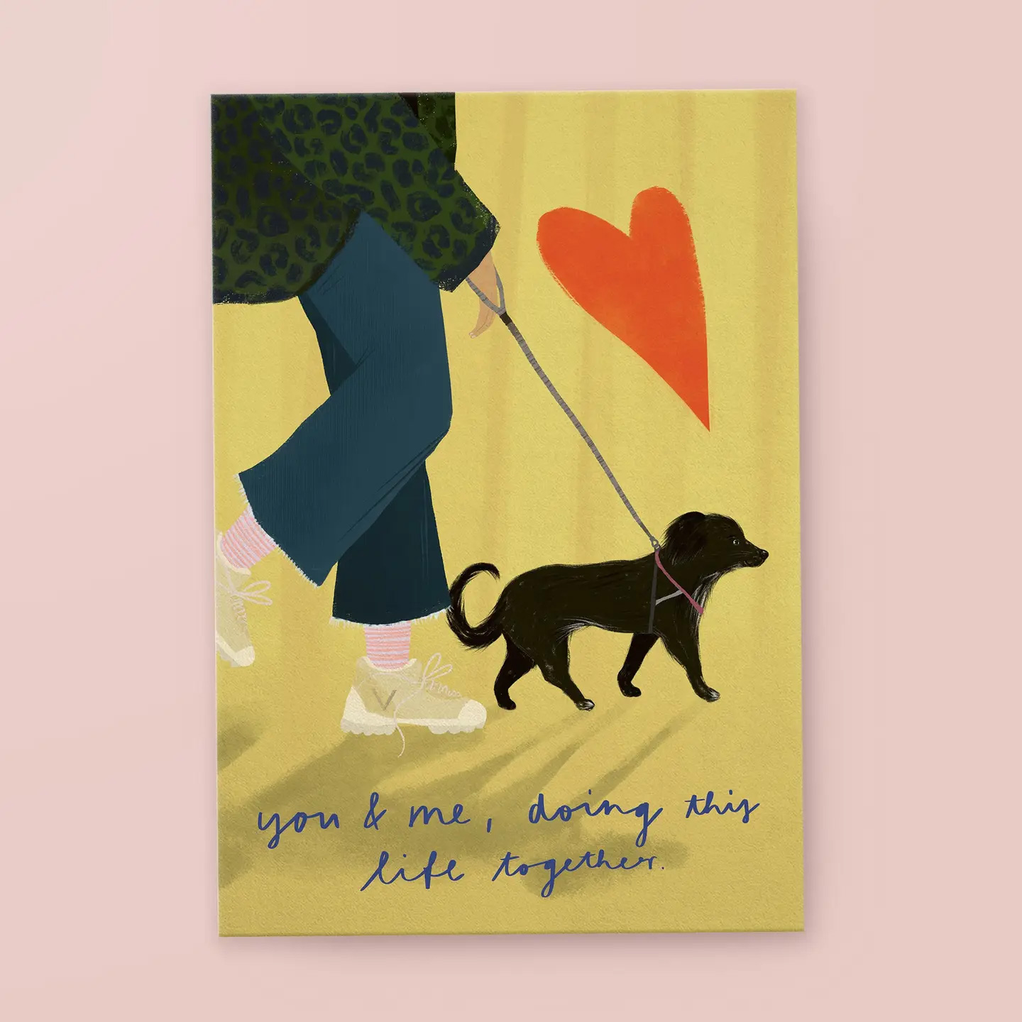 Postkarte »you&me« von FRANZIZO     , Hund