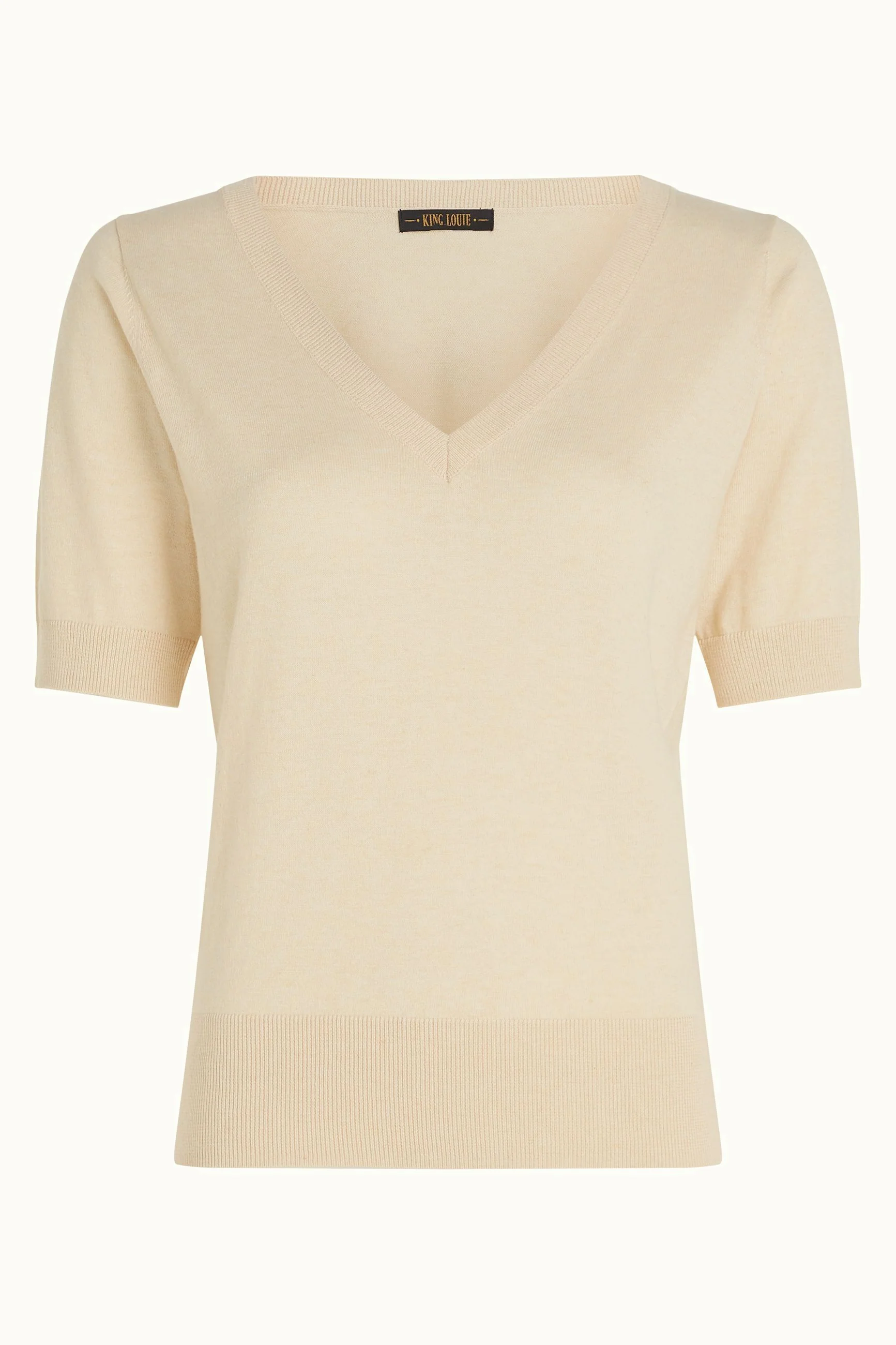King Louie Agnes V Top Cocoon, Farbe: Cream