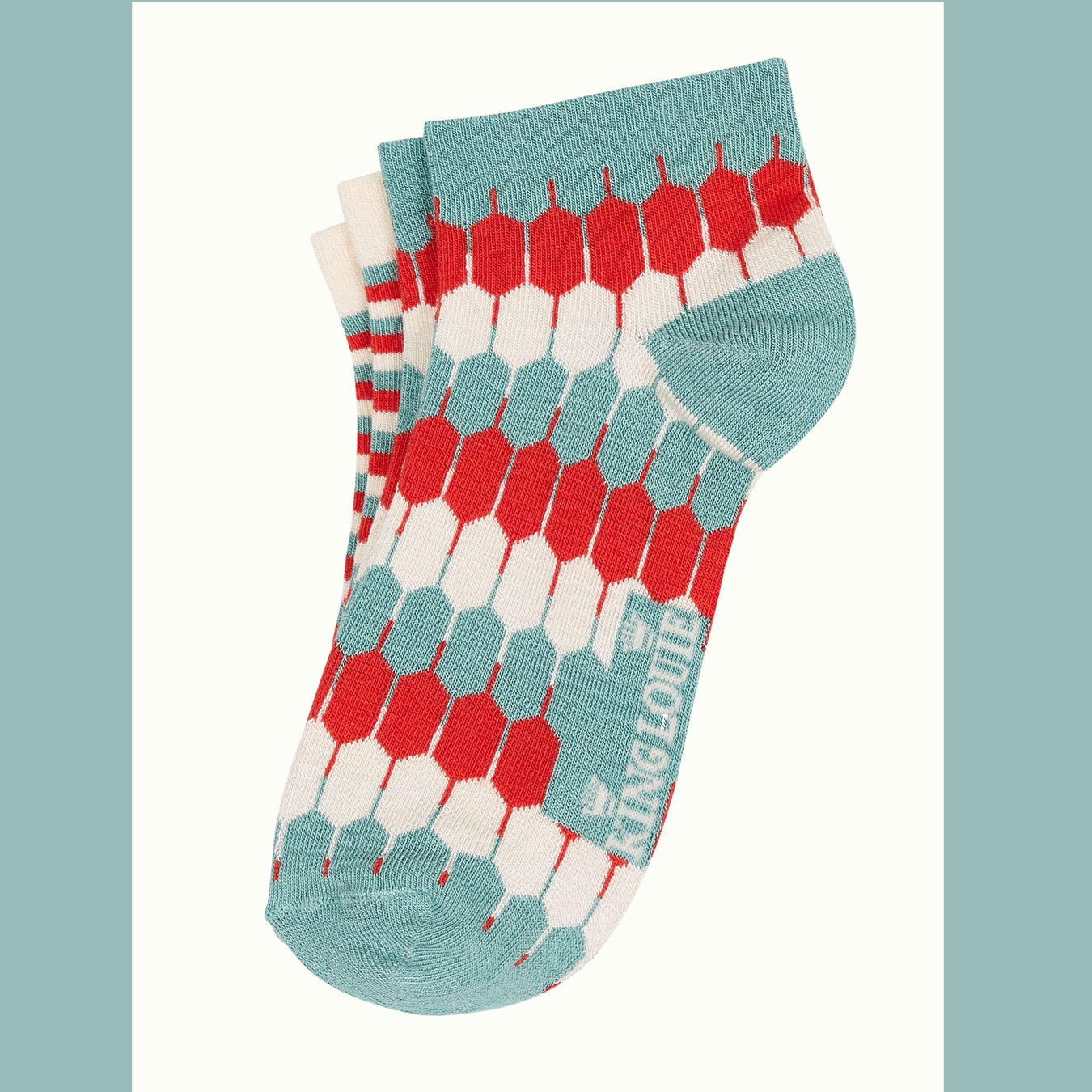 King Louie Socken/Half Socks 2-Pack Cimier, Farbe: Matcha Green
