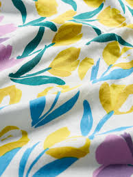 SEASALT CORNWALL Halstuch May Garland Square, Collaged Tulips Border Chalk