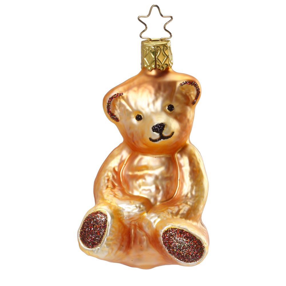Inge Glas "Mädchen oder Junge?", Baby's Erstes Weihnachtsfest, ca. 8 cm, Glas, mundgeblasen