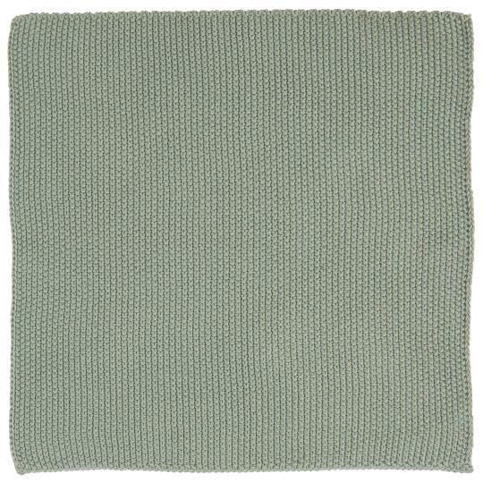 IB Laursen Spüllappen Mynte staubig grün gestrickt, ca.25 x 25 cm 