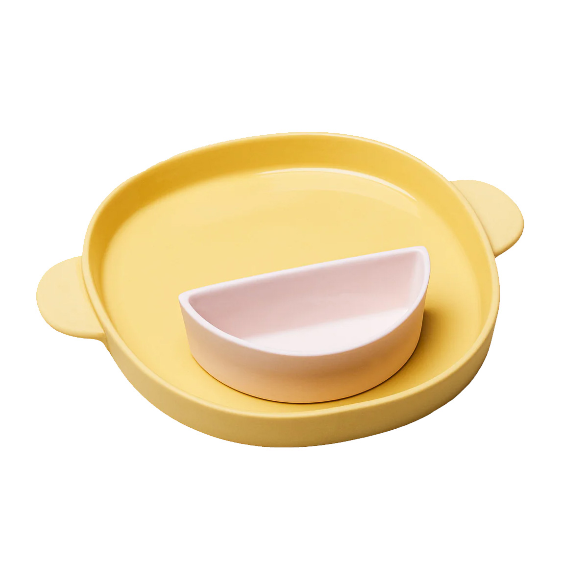 GOOD MOOD Kinderteller- BO, Porzellan, Gelb