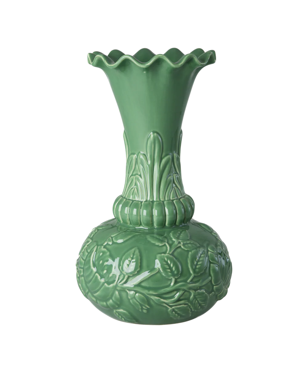 Rice Vase Keramik, Grün, Höhe ca. 32 cm