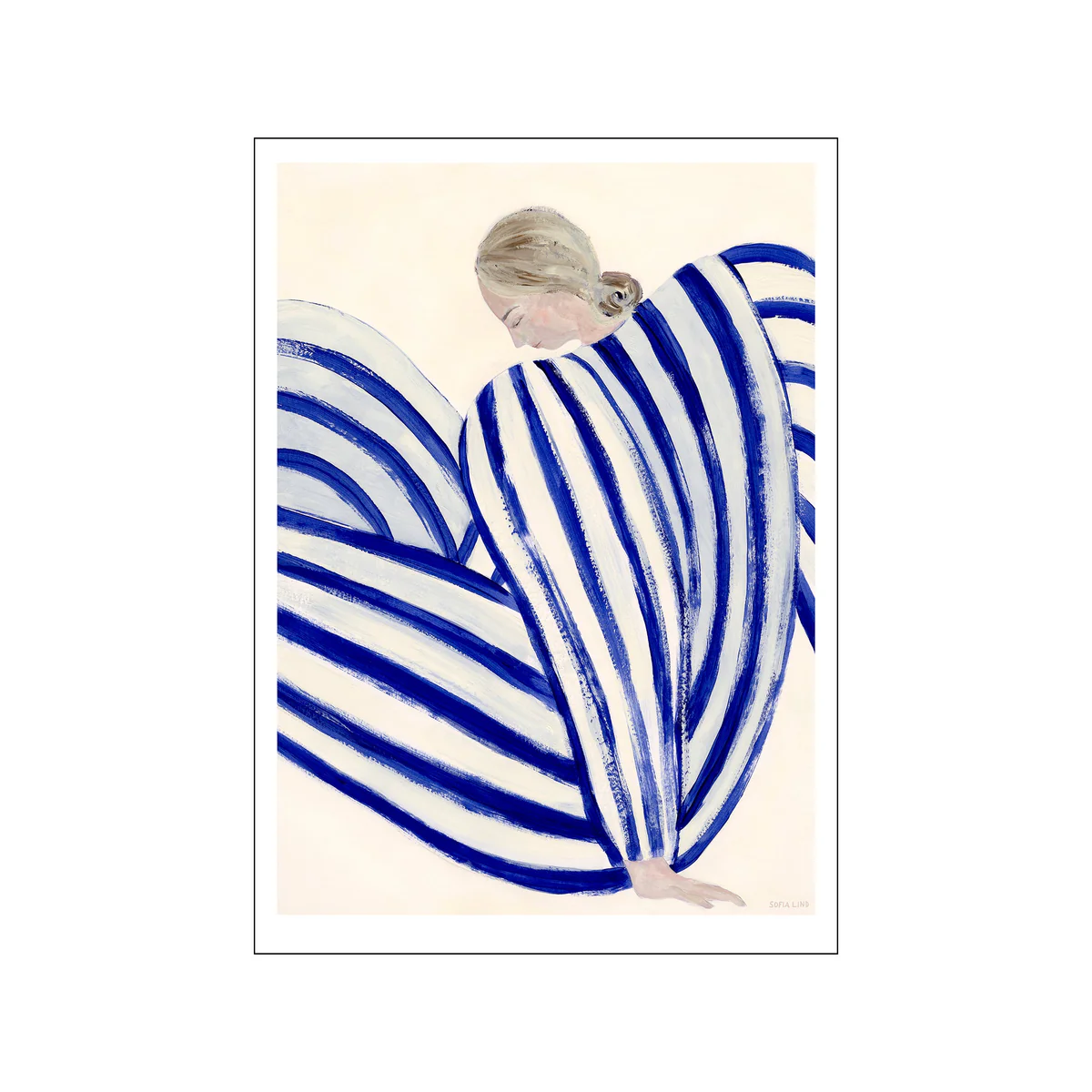 Kunstdruck 30 x 40 cm " Blue Stripe At Concorde" 