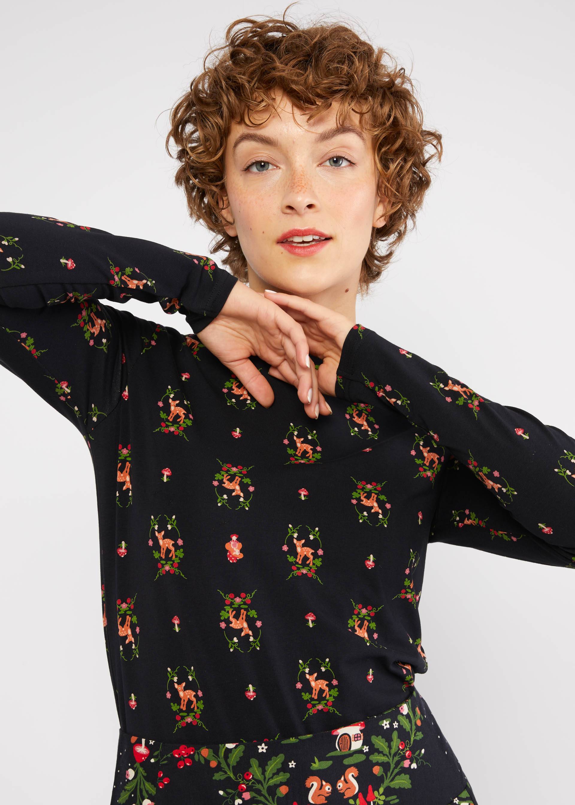 Blutsgeschwister Longsleeve Lonely Lips Turtle, Muster: oh dear my deer Blutsgeschwister Longsleeve Lonely Lips Turtle, Muster: oh dear my deer