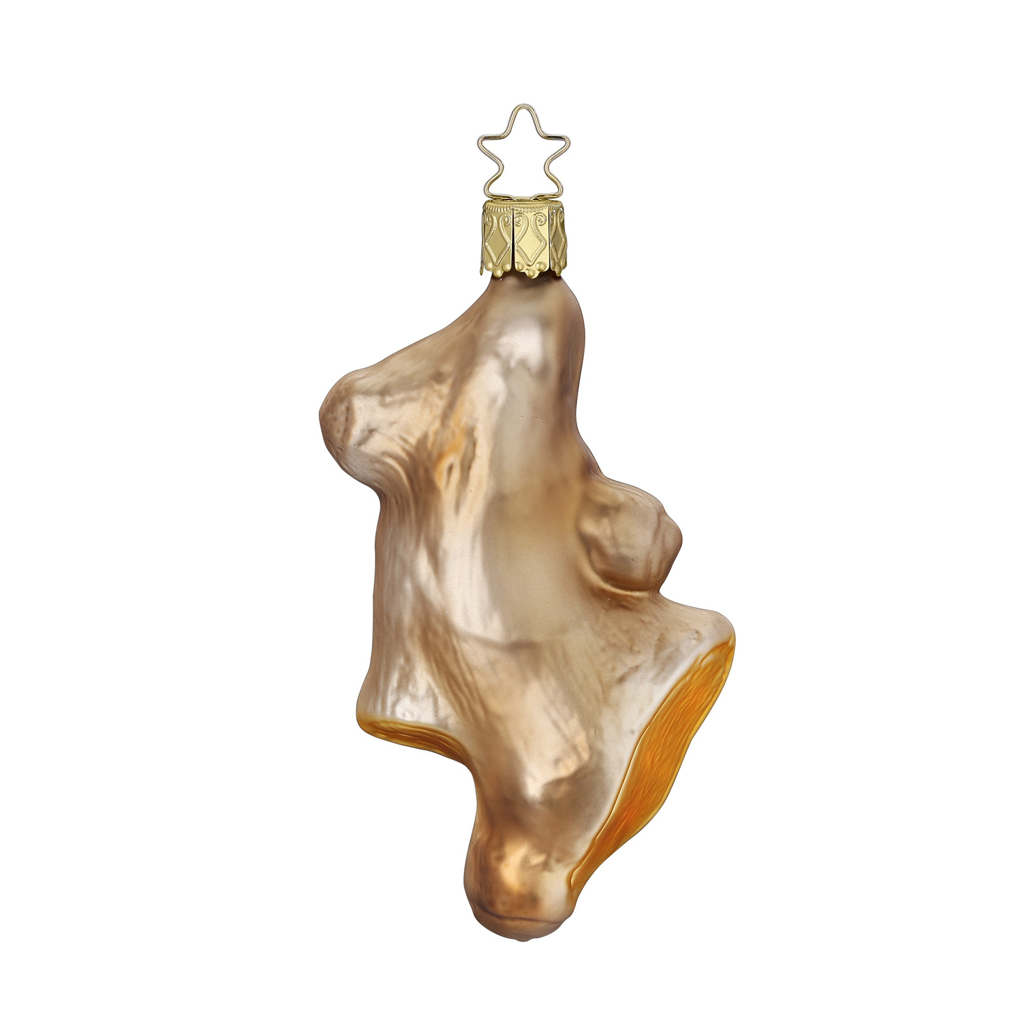 Inge Glas Ingwer  Christbaumschmuck Baumschmuck , Weihnachtskugel Ingwer, ca. 11 cm