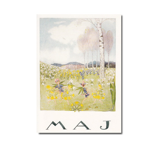 Postkarte -Maj/ Mai (Blumenkinder)  , Monat 
