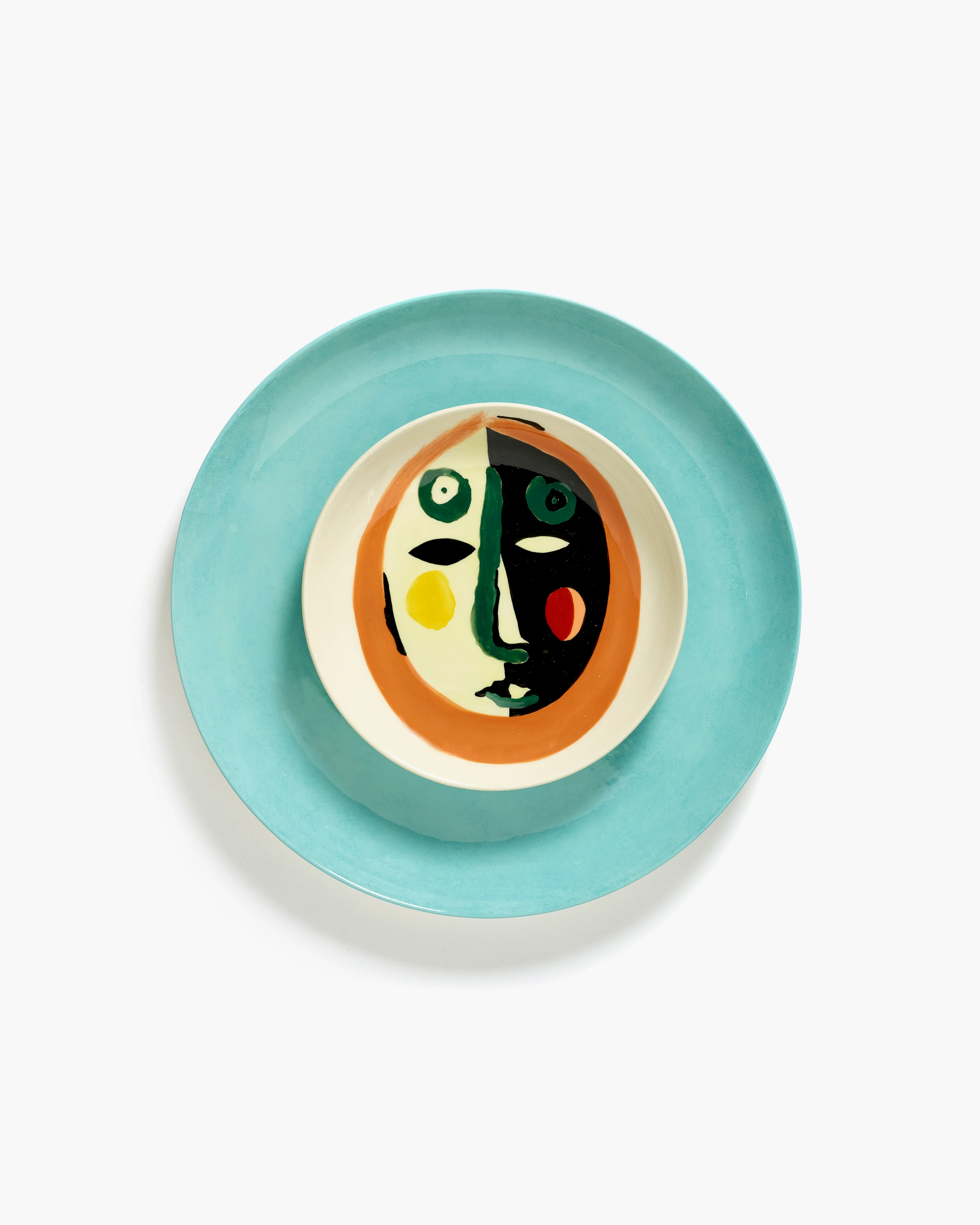 Ottolenghi Dessertteller mit Gesicht Feast, D. 16 cm, Face 