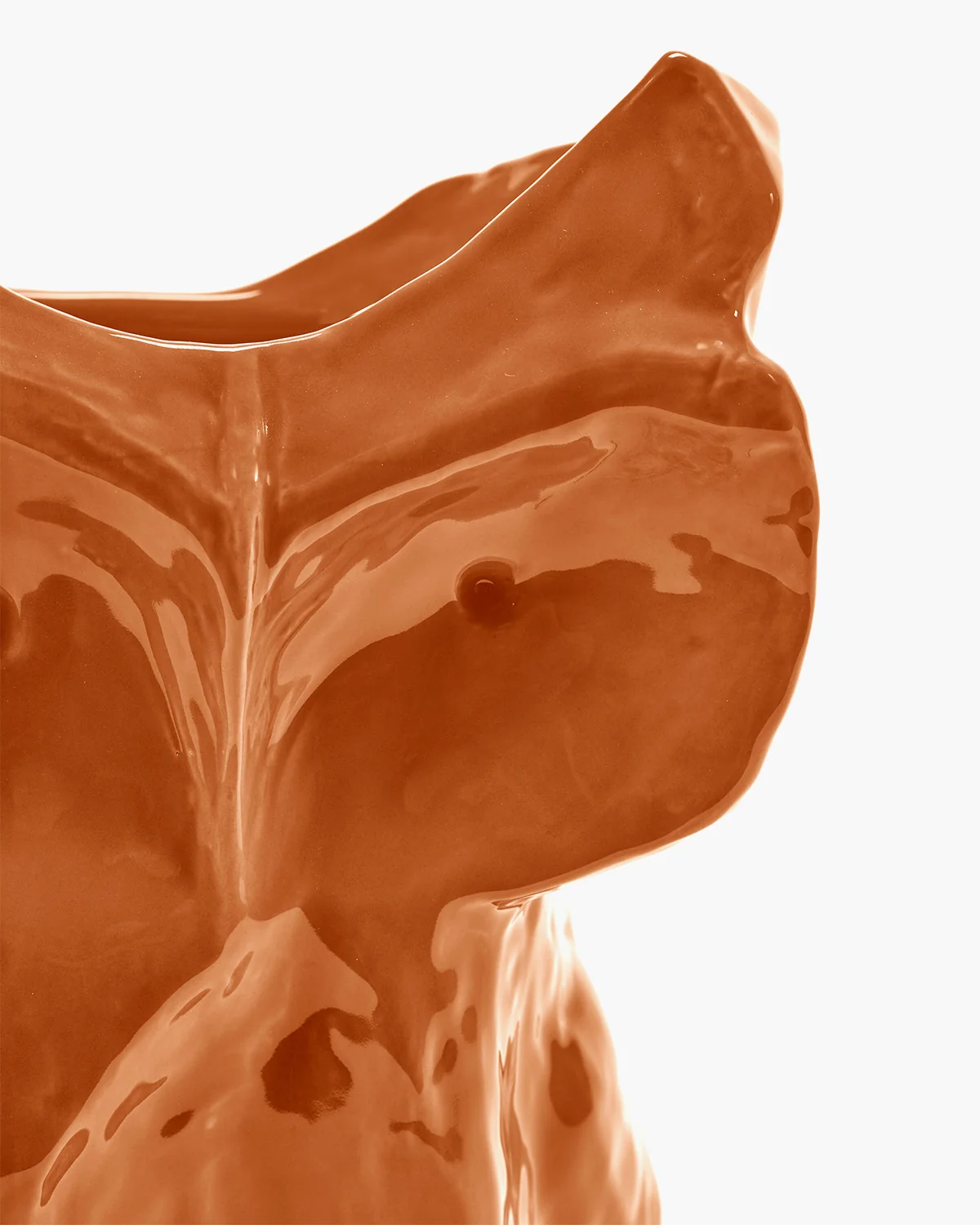 Eule Vase S Orange After Midnight, Kollektion Midnight creatures von Marni, Höhe ca. 23 cm