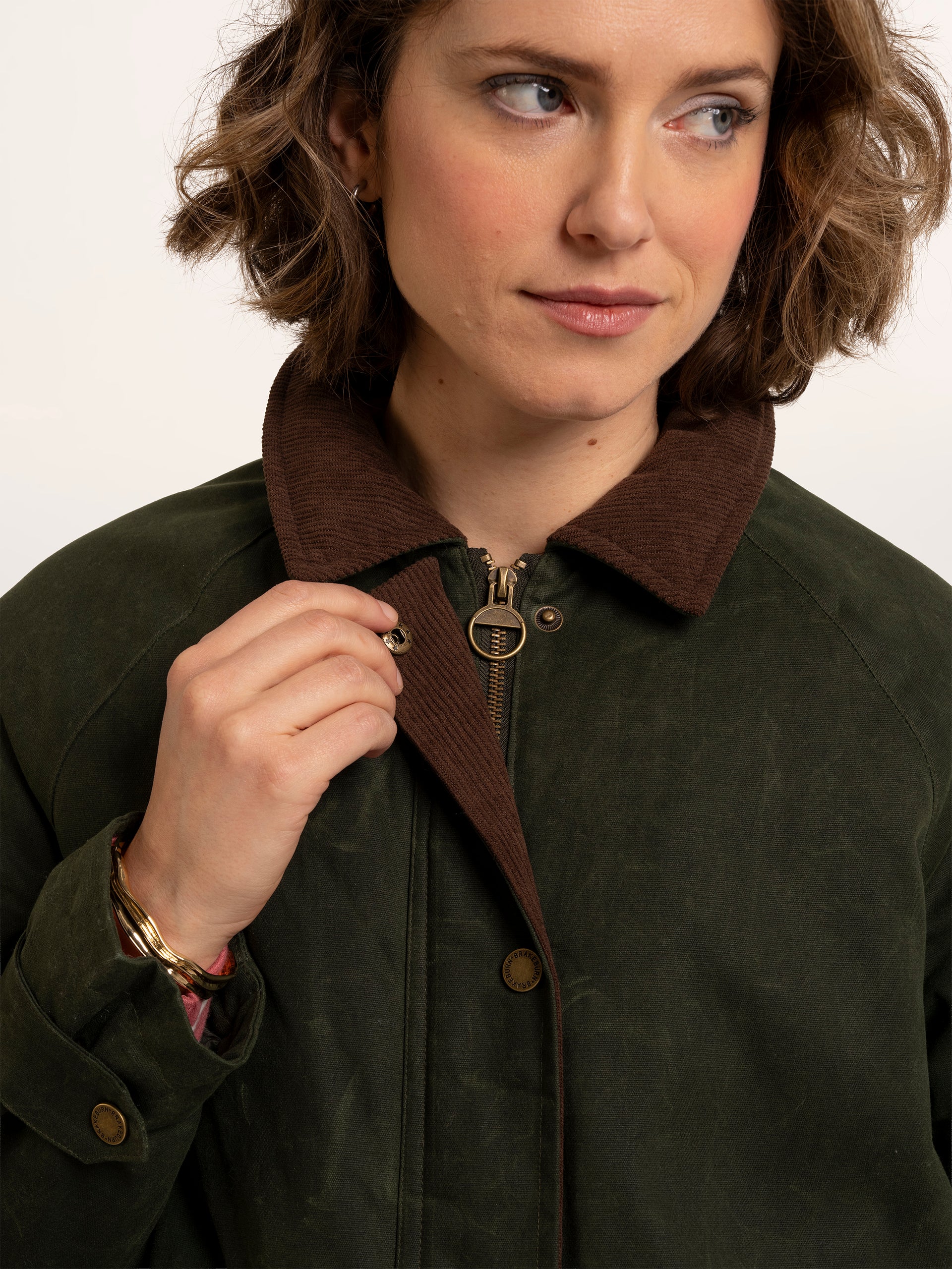 BRAKEBURN Jacke Pear Cord Collar Barn Jacket