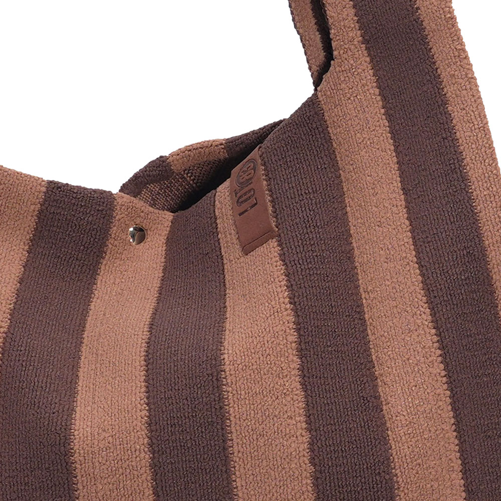 LOT83 Shopper Lois 133, Streifen Braun, ca.  45 x 35 cm , kuschelig