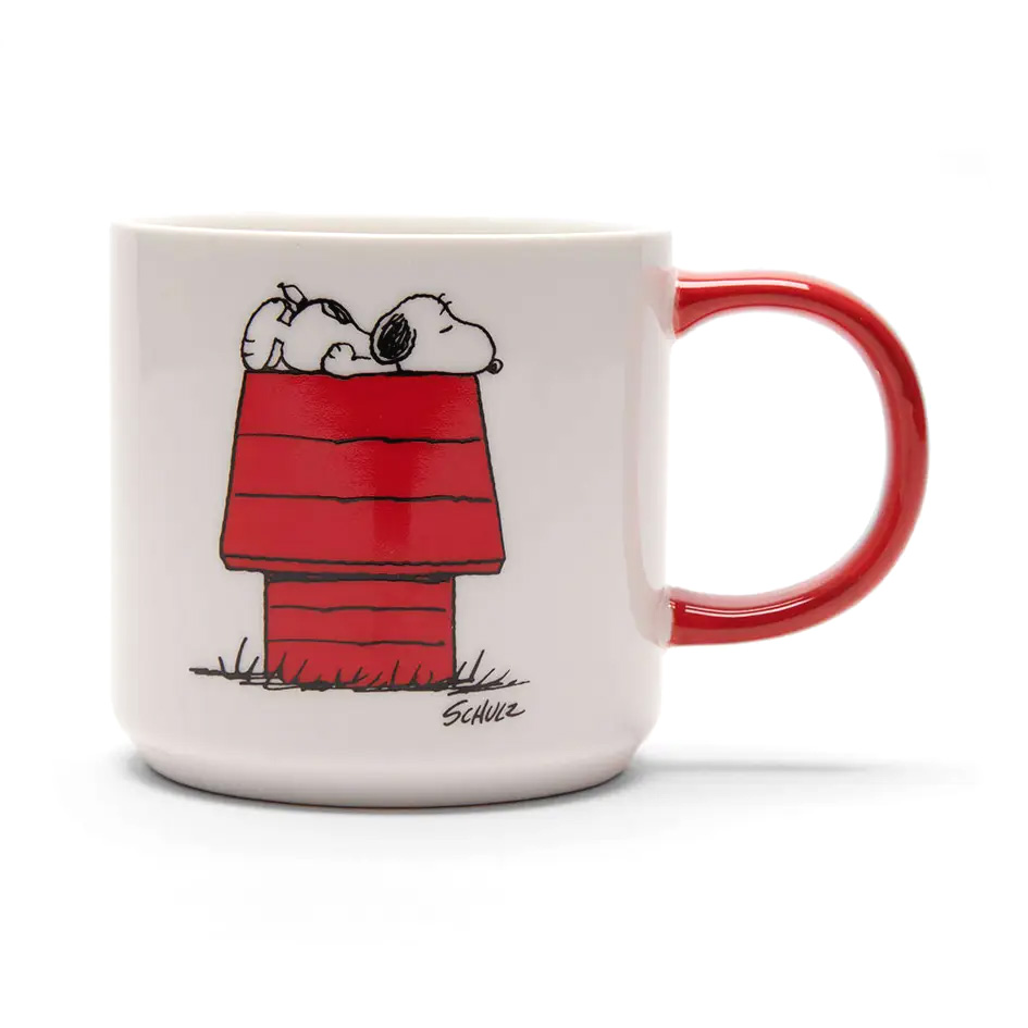 The Peanuts Becher " I THINK I'M ALLERGIC TO MORNINGS", Snoopy Tasse, ca. 330 ml 
