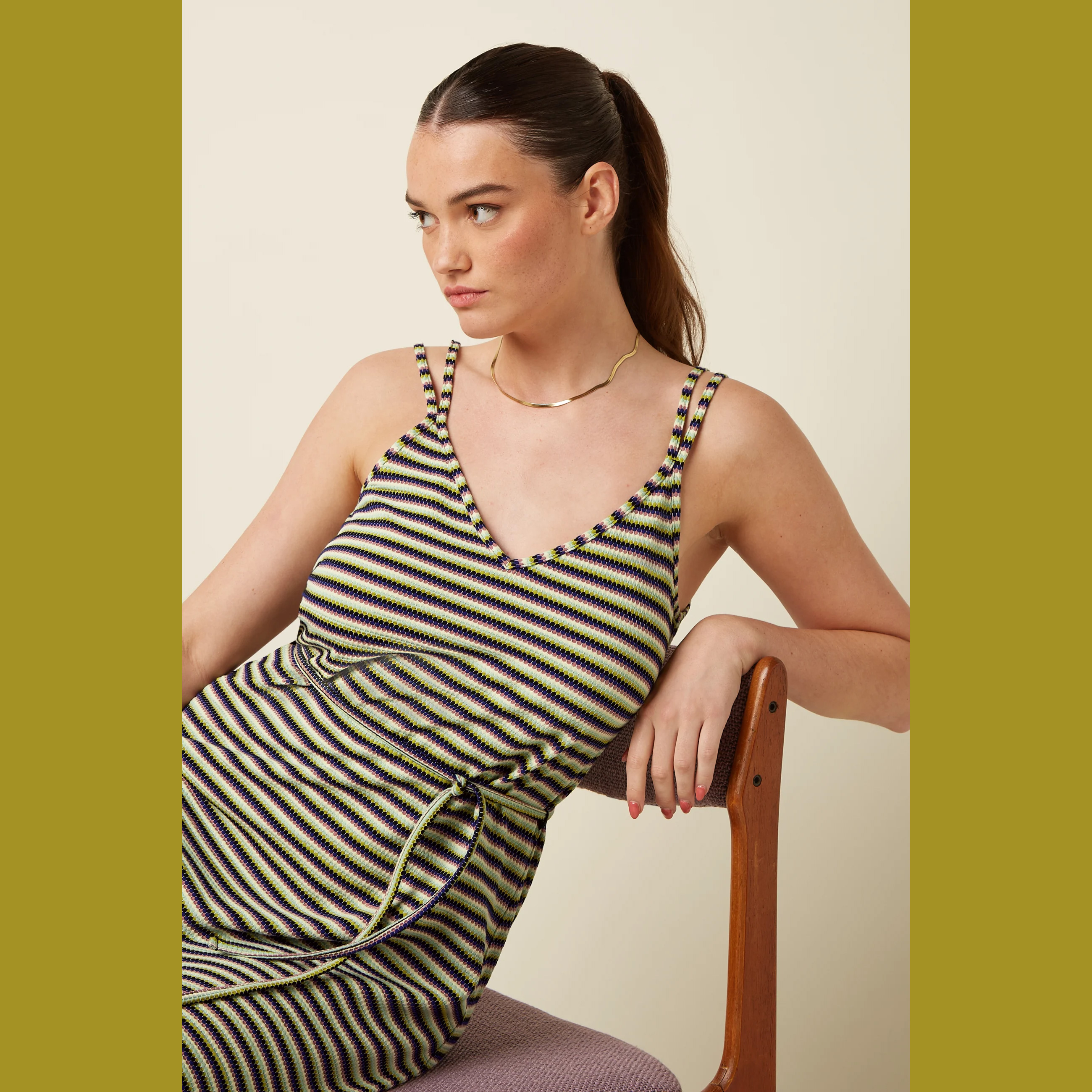 % King Louie Nadya Dress Beebop Stripe, Farbe Black - Beebop Stripe, Kleid
