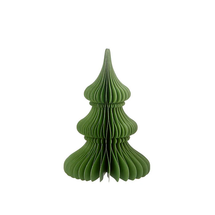 Bungalow Honeycomb Tannenbaum Noble , ca. 20 cm Forest von Bungalow, Papier, Honeycomb Tree Noble H20cm Forest