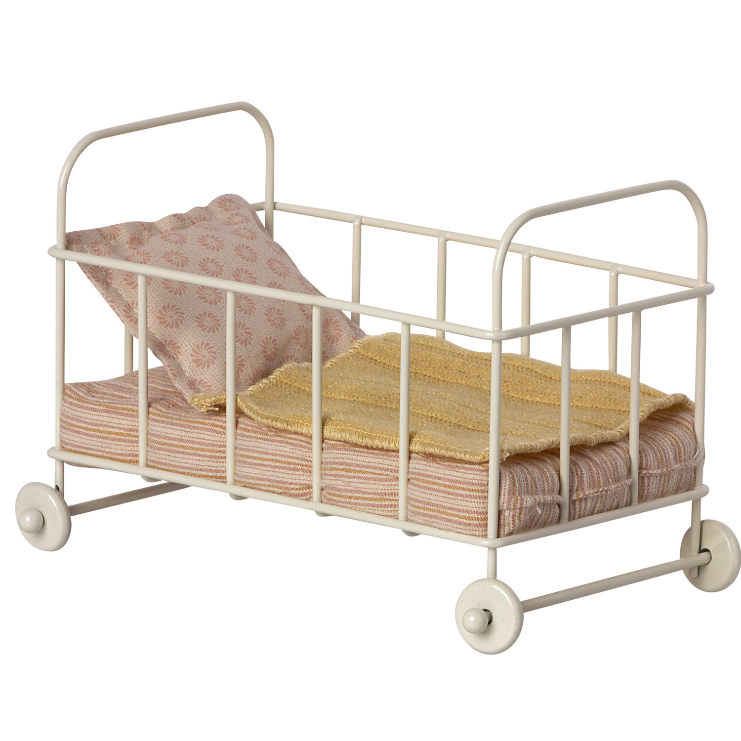 Maileg Kinderbett, Mikro -Rosa , toll für die Puppenstube bzw. das Mausehaus Maileg Kinderbett, Mikro -Rosa , toll für die Puppenstube bzw. das Mausehaus