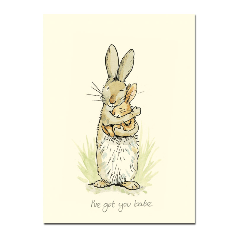 Two Bad Mice Doppelkarte "Ive Got You Babe "  von Two Bad Mice aus England , Hase