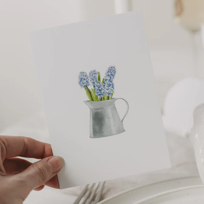 Eulenschnitt Postkarte Ostern Easter Jug