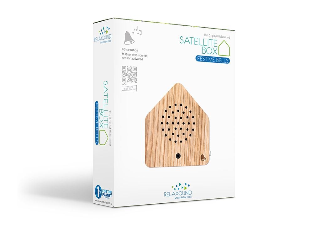 Satellitebox Festive Bells WOOD von Zwitscherbox, Klang: Glockenklänge für festliche Momente