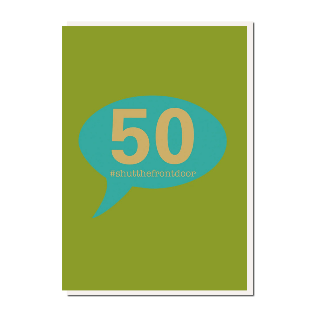 Roger la Borde Doppelkarte "50 "  , Runder Geburtstag 50ster  