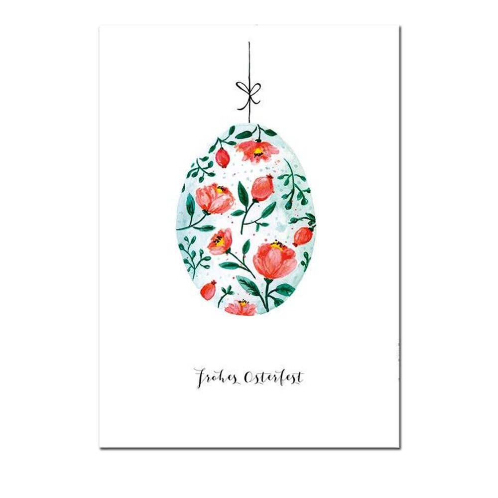 Leo la Douce Postkarte – Frohes Osterfest, Ostern 
