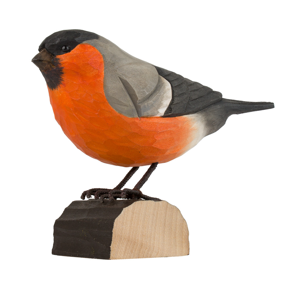 Vogel Dompfaff Lindenholz handgeschnitzt DecoBird