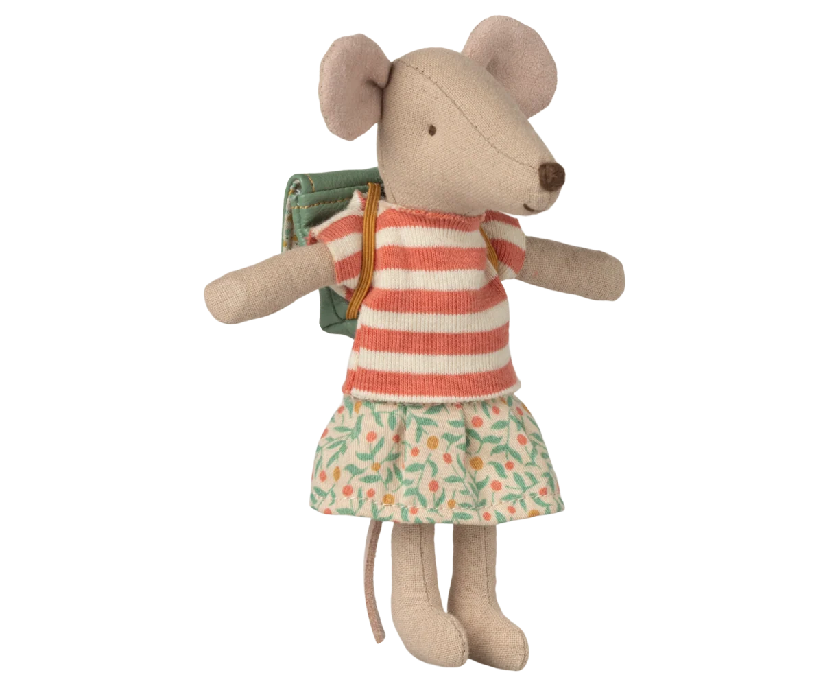 Maileg Dreirad-Maus, Große Schwester – Grün, ca. 13 cm