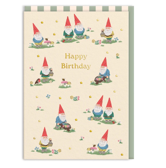 OH DEER Geburtstagskarte Cath Kidston Gnomes Birthday Card, Zwerge