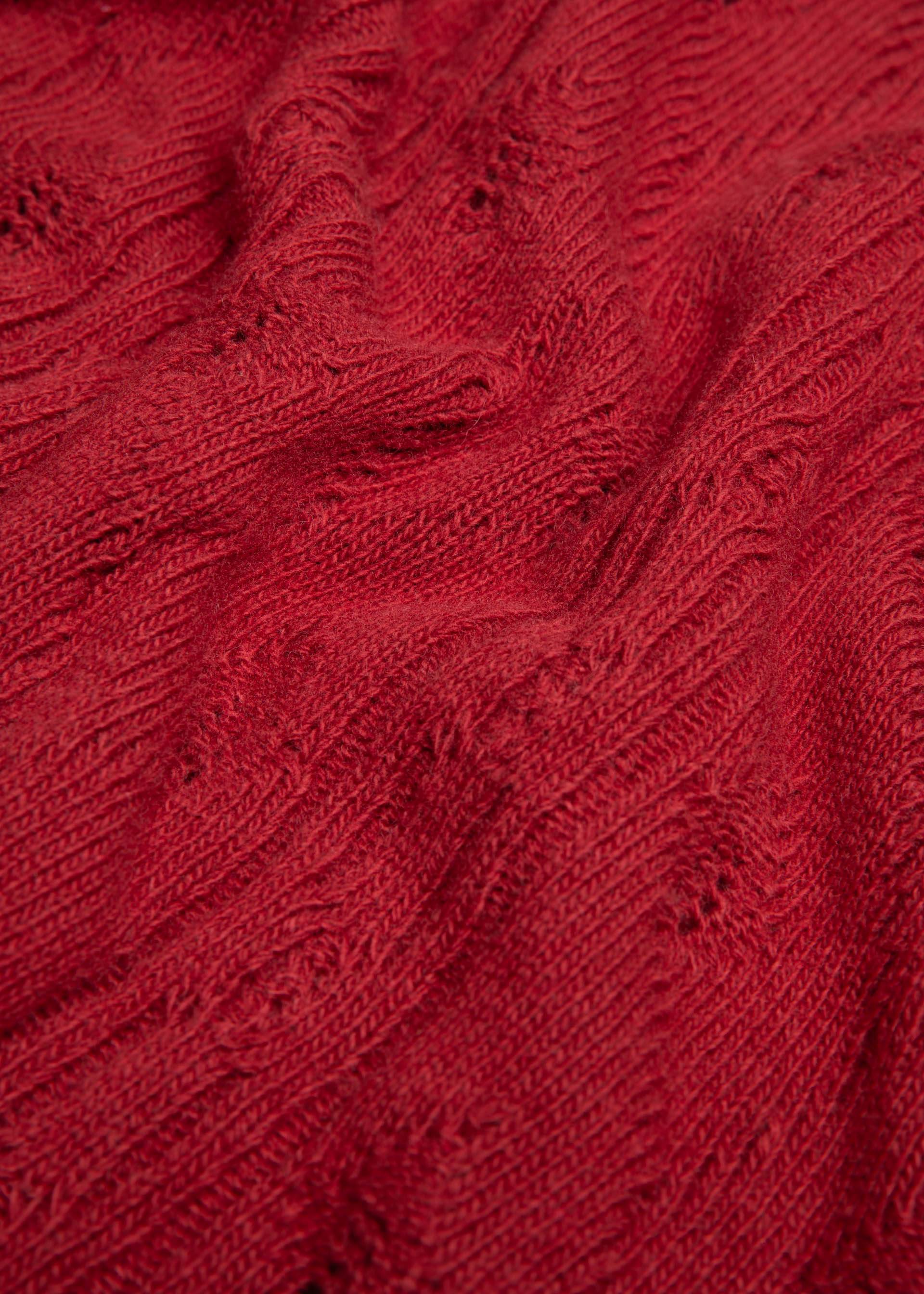 % Blutsgeschwister Cardigan Fine Craft Cocoon - wicked love red