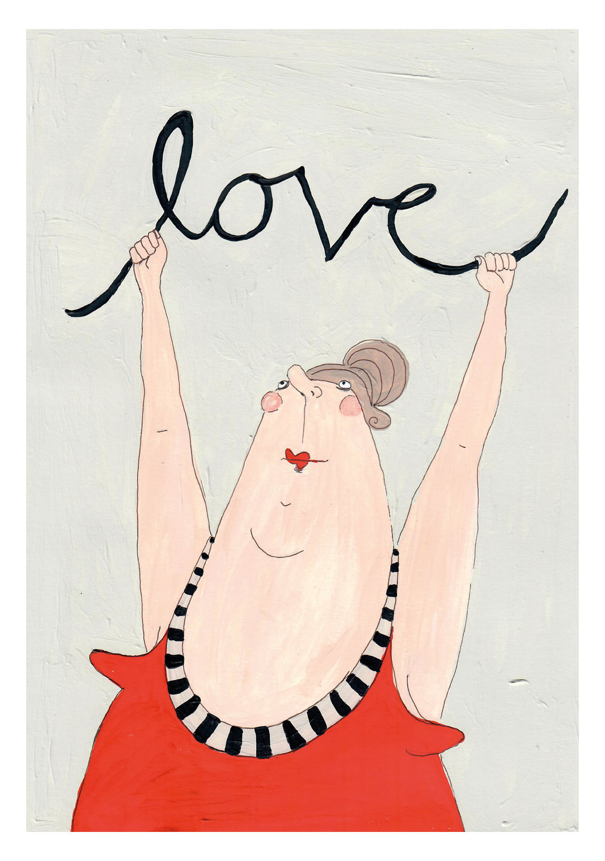 Postkarte kittiekatstudio " love" von kittiekatstudio  