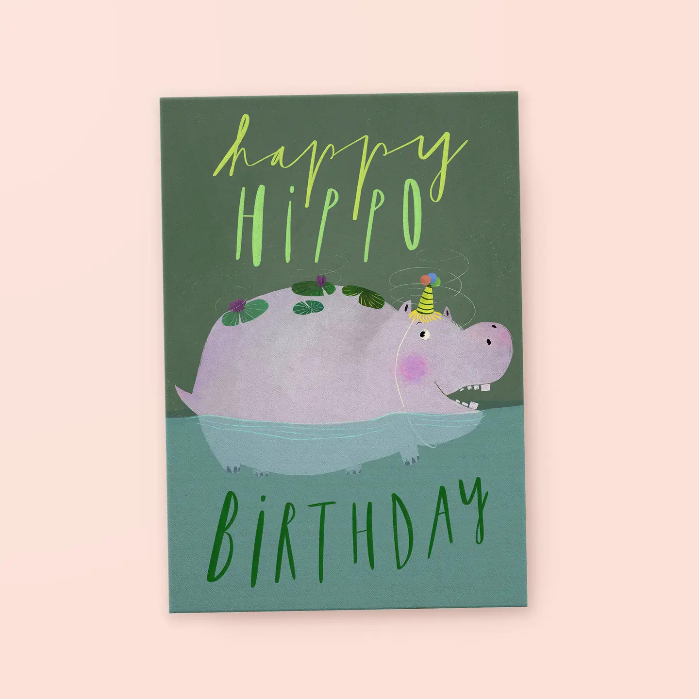 Postkarte »Happy Hippo Birthday« von FRANZIZO  